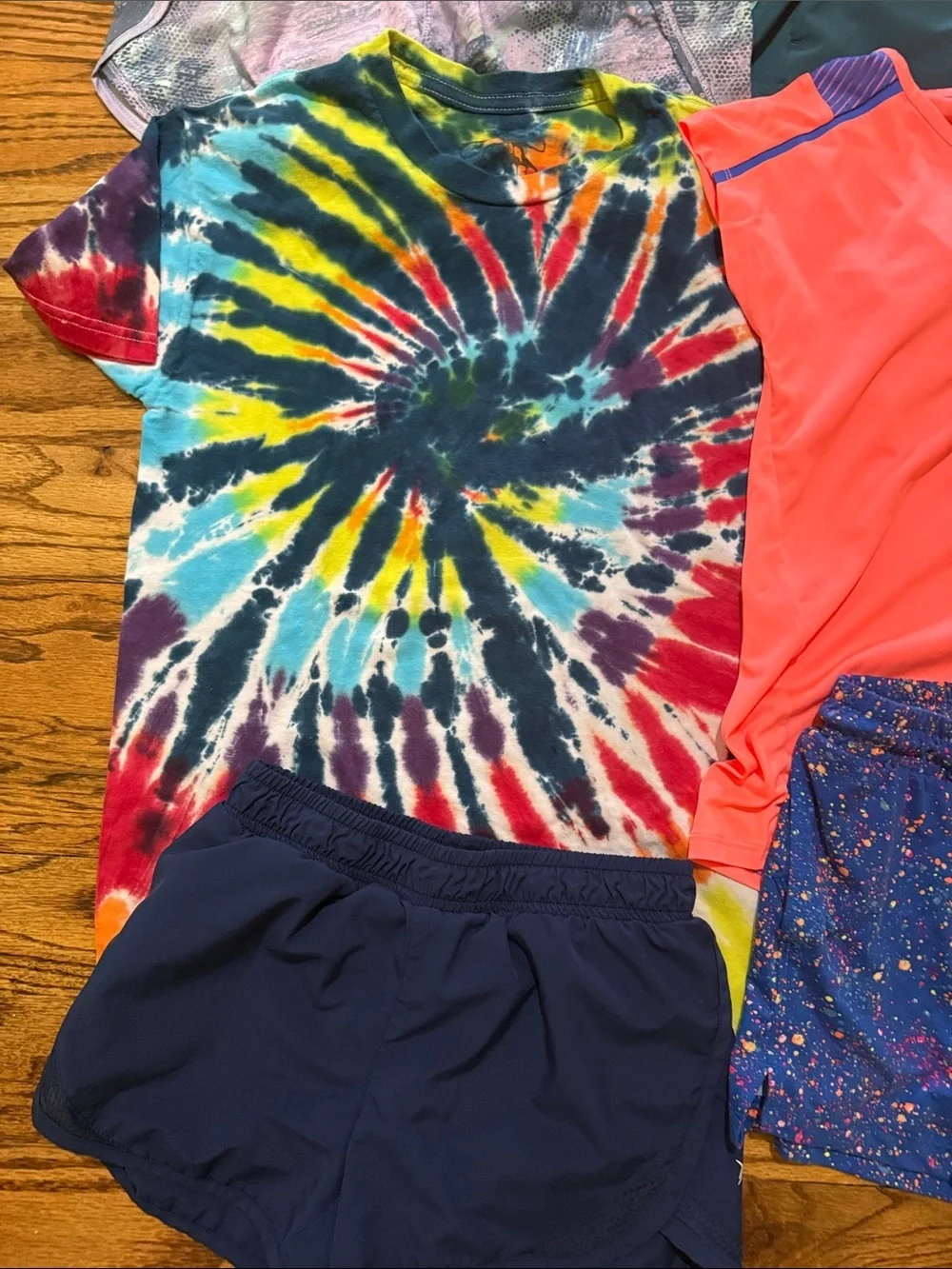 Girls bundle of 10 tops and shorts size 10-12 various brands some NWT